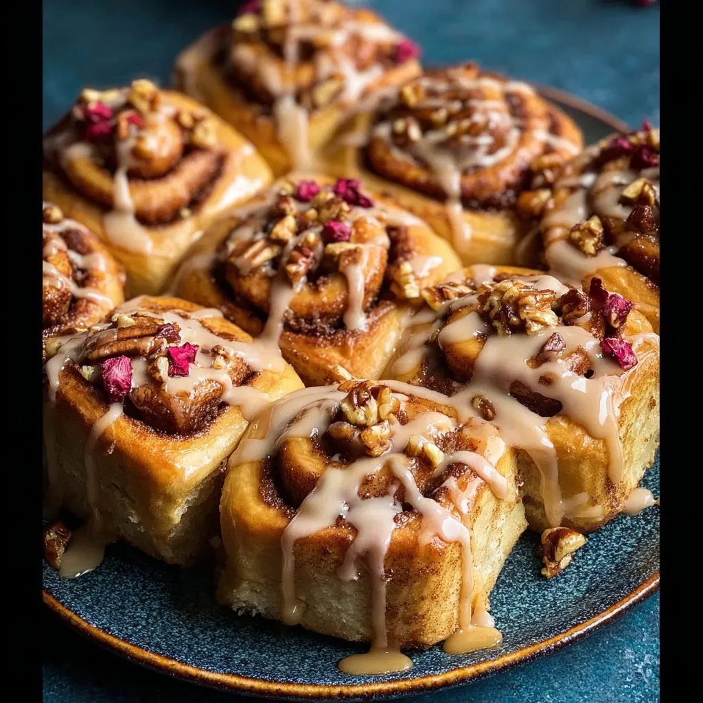 Apple Cinnamon Rolls with Brown Butter Maple Icing