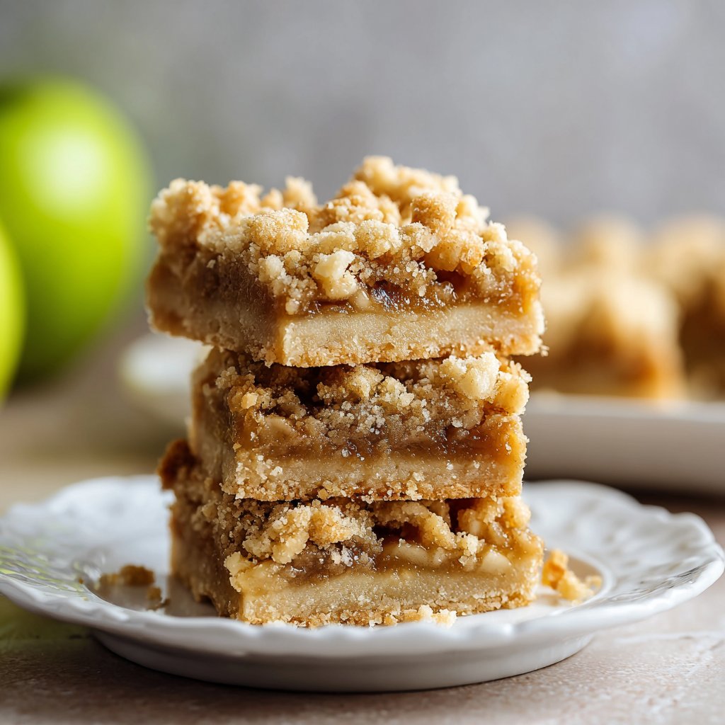 Apple Crisp Shortbread Bars