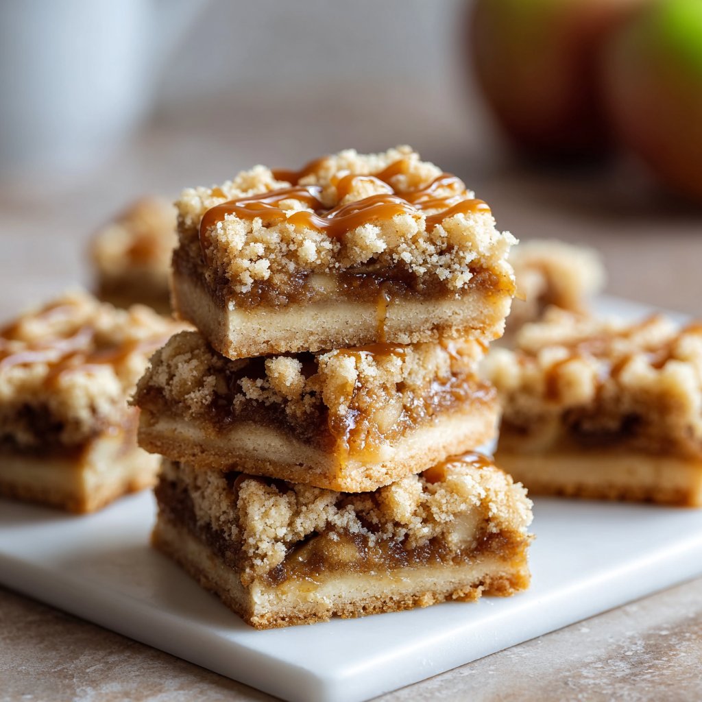 Apple Crisp Shortbread Bars