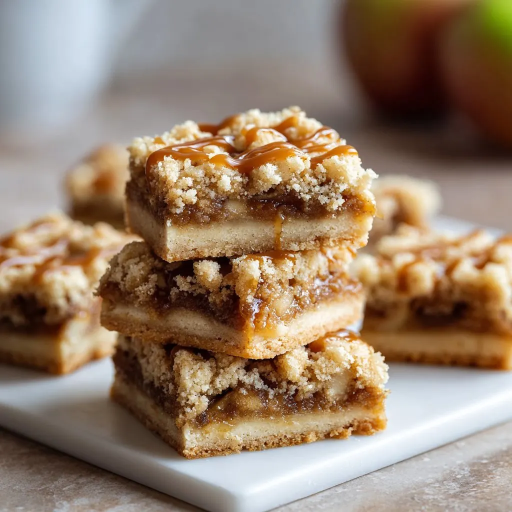 Apple Crisp Shortbread Bars