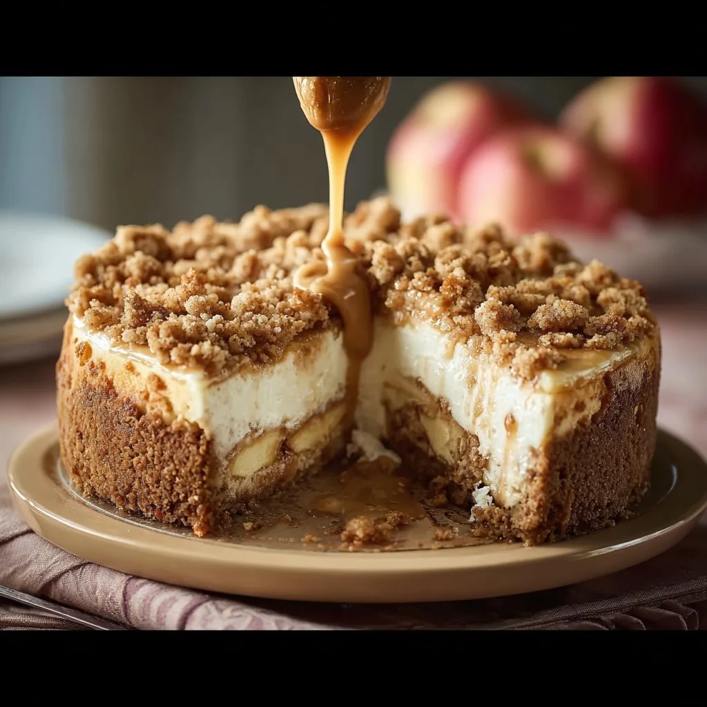 Apple Crumble Cheesecake