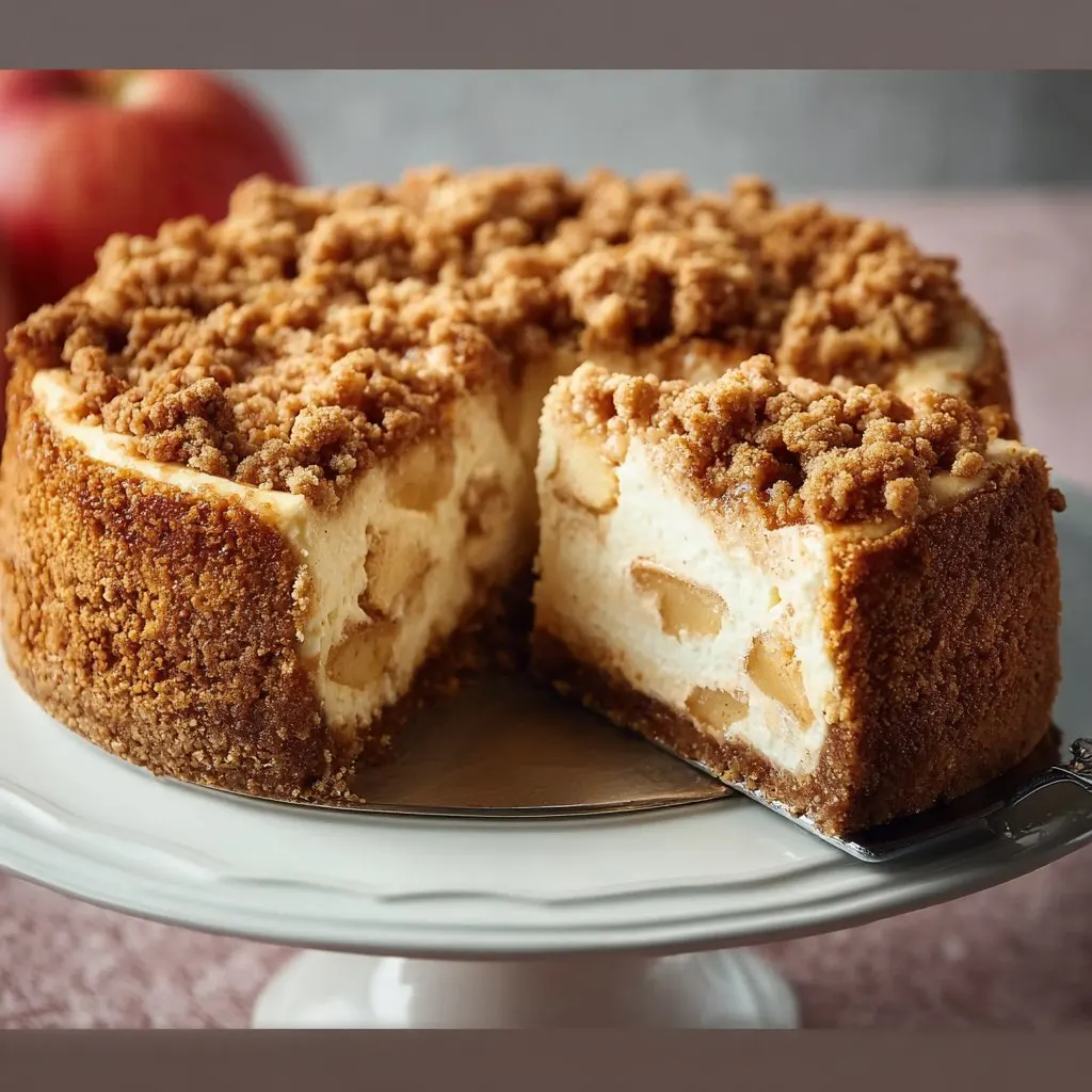 Apple Crumble Cheesecake 1 Apple Crumble Cheesecake