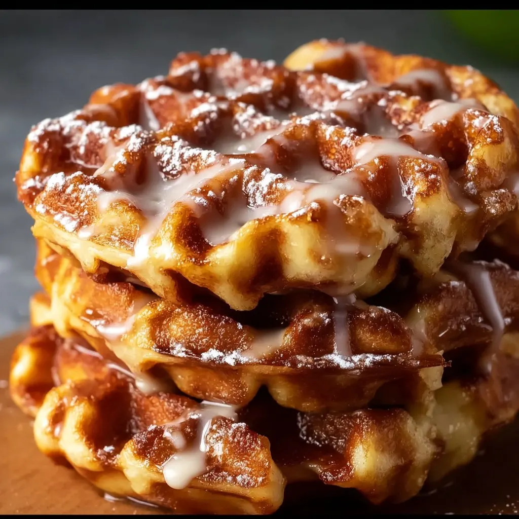 Apple Fritter Waffle Donuts