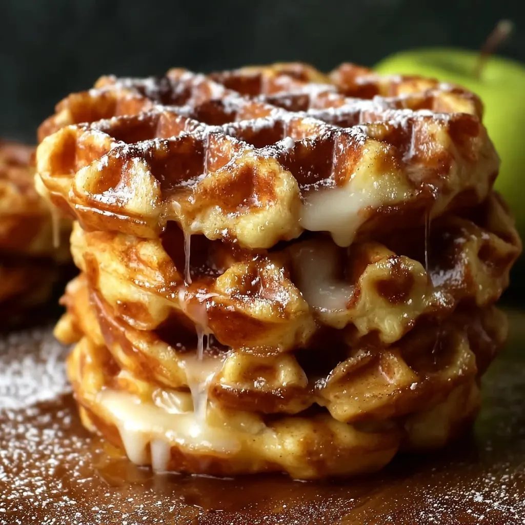 Apple Fritter Waffle Donuts