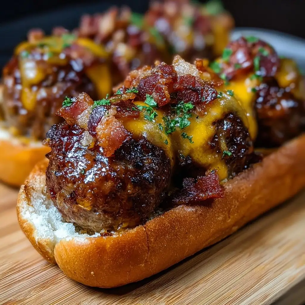 Bacon Cheeseburger Meatball