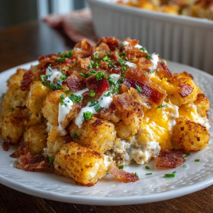 Bacon Ranch Tater Tot Casserole