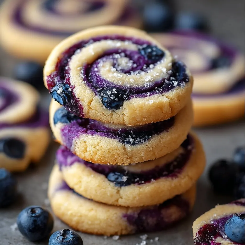 Blueberry Cheesecake Swirl Cookies