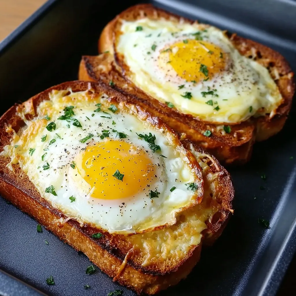 Breakfast Egg and Cheese Toasts