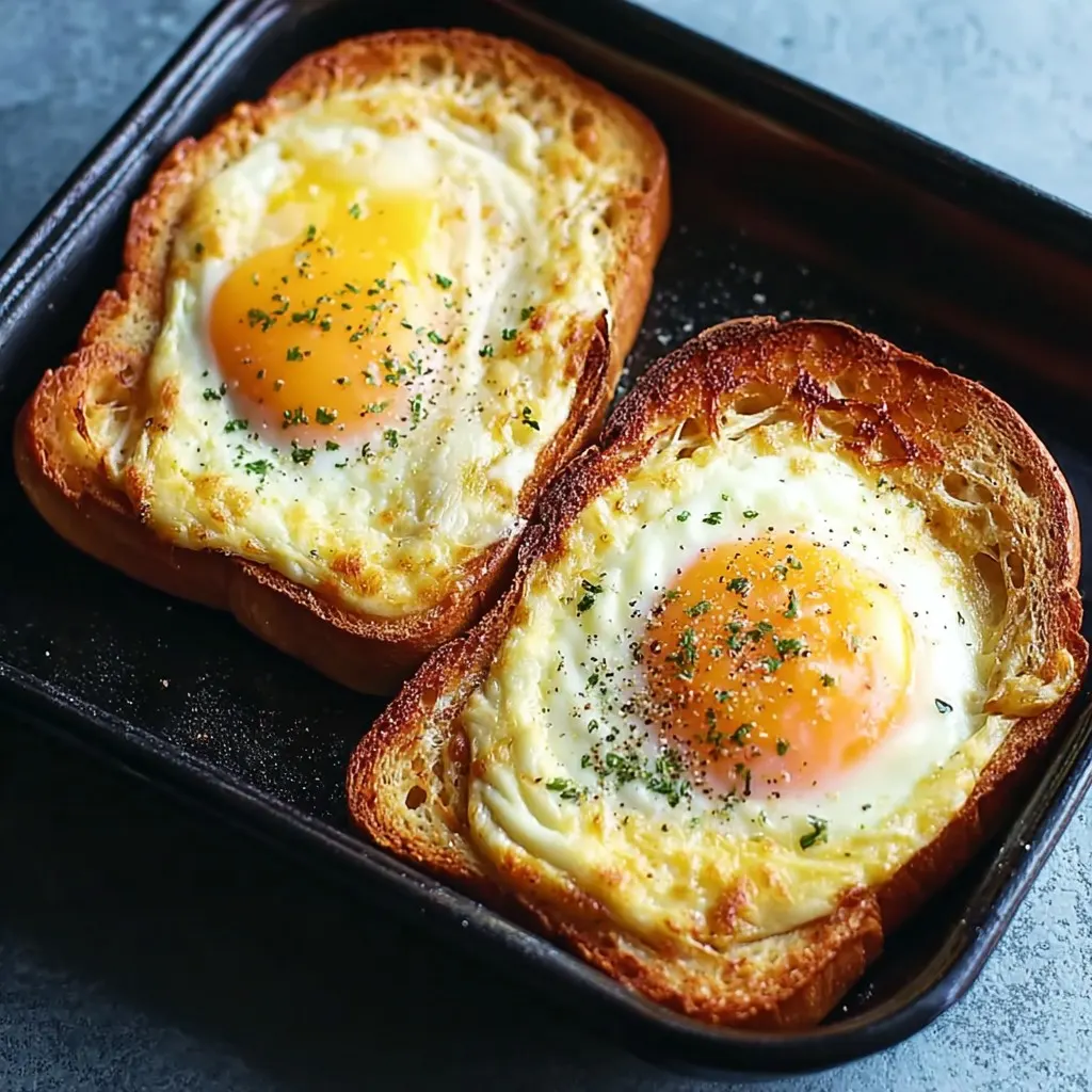 Breakfast Egg and Cheese Toasts