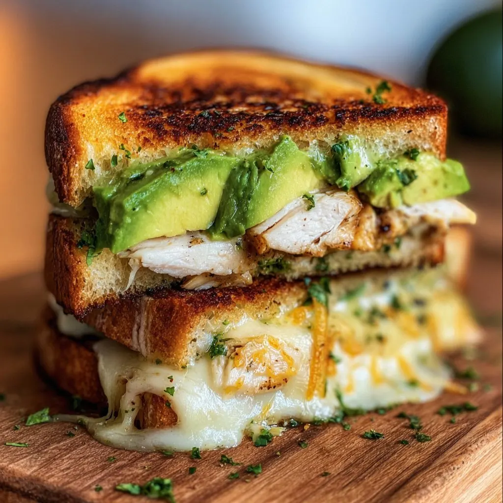 Chicken Avocado Melt Sandwich
