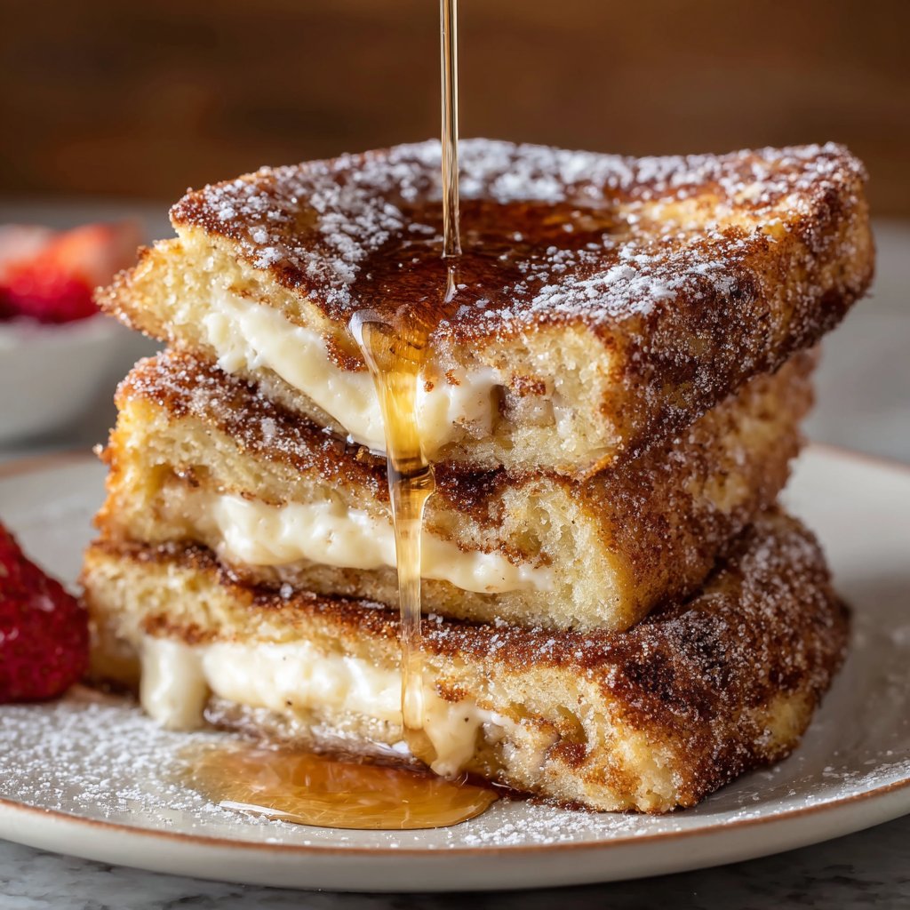 Churro Stuffed French Toast with Cinnamon Sugar Recipe