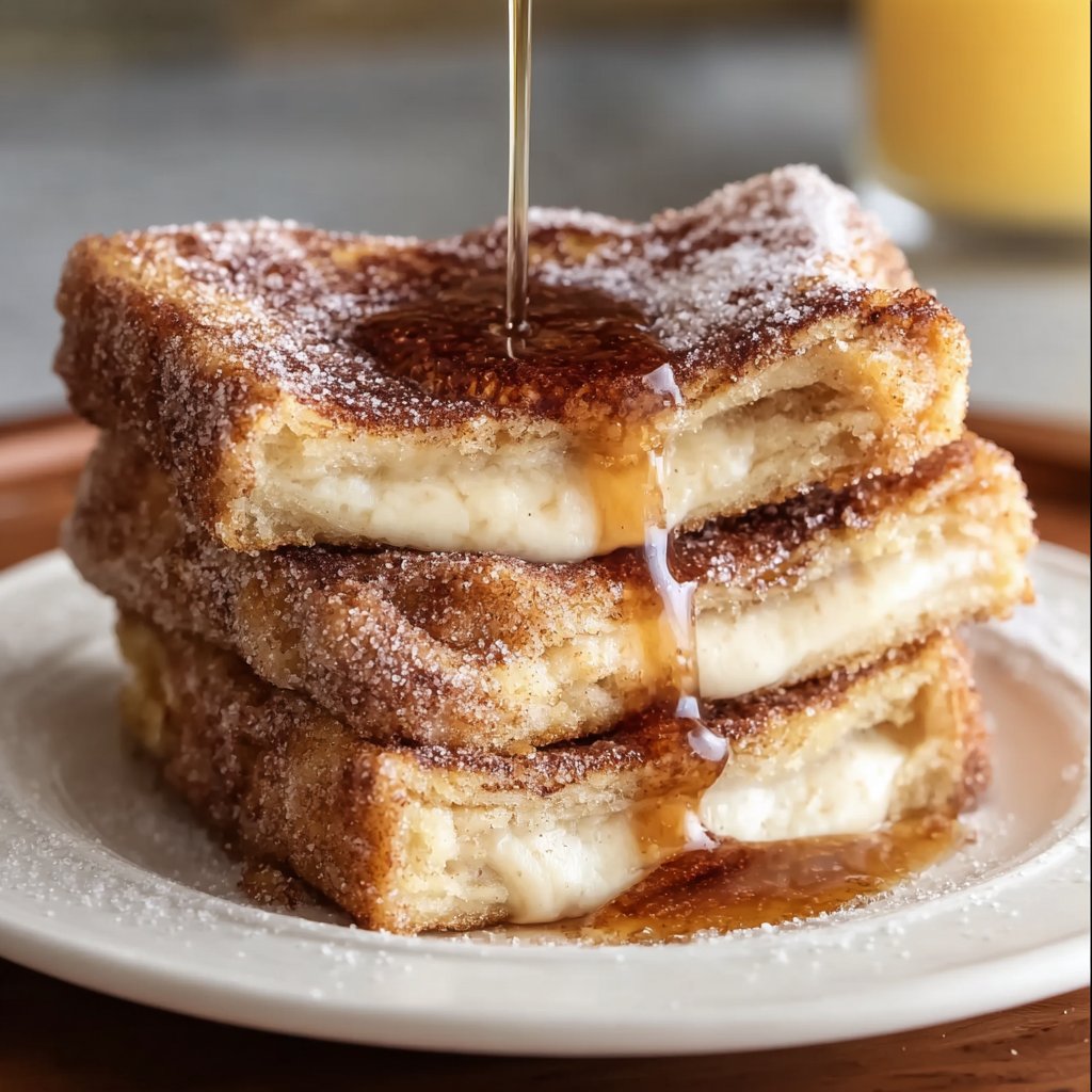 Churro Stuffed French Toast with Cinnamon Sugar Recipe