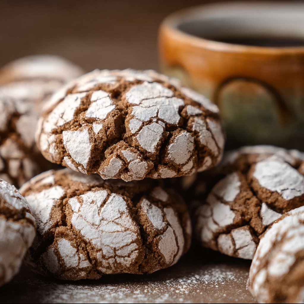 Cinnamon Coffee Crinkles