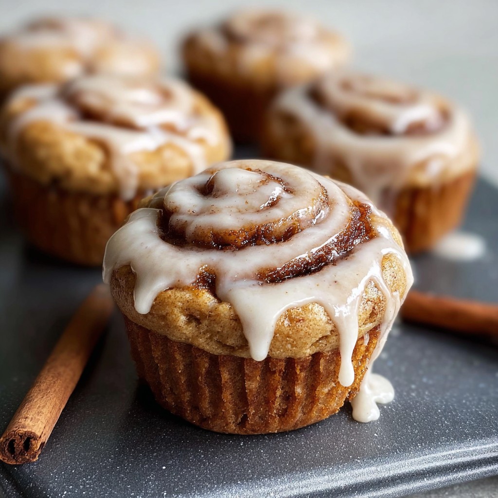 Cinnamon Roll Protein Muffins