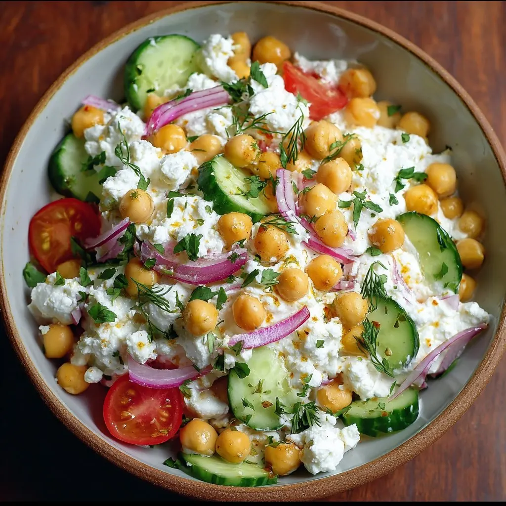 Cottage Cheese and Chickpea Salad