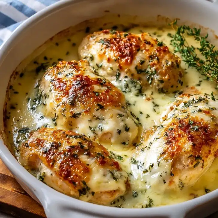 Creamy Baked Asiago Chicken