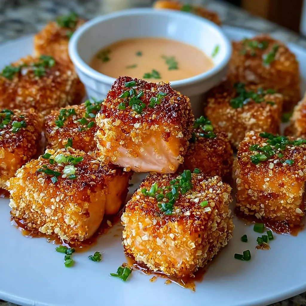 Crispy Bang Bang Salmon Bites recipe 1 Crispy Bang Bang Salmon Bites recipe