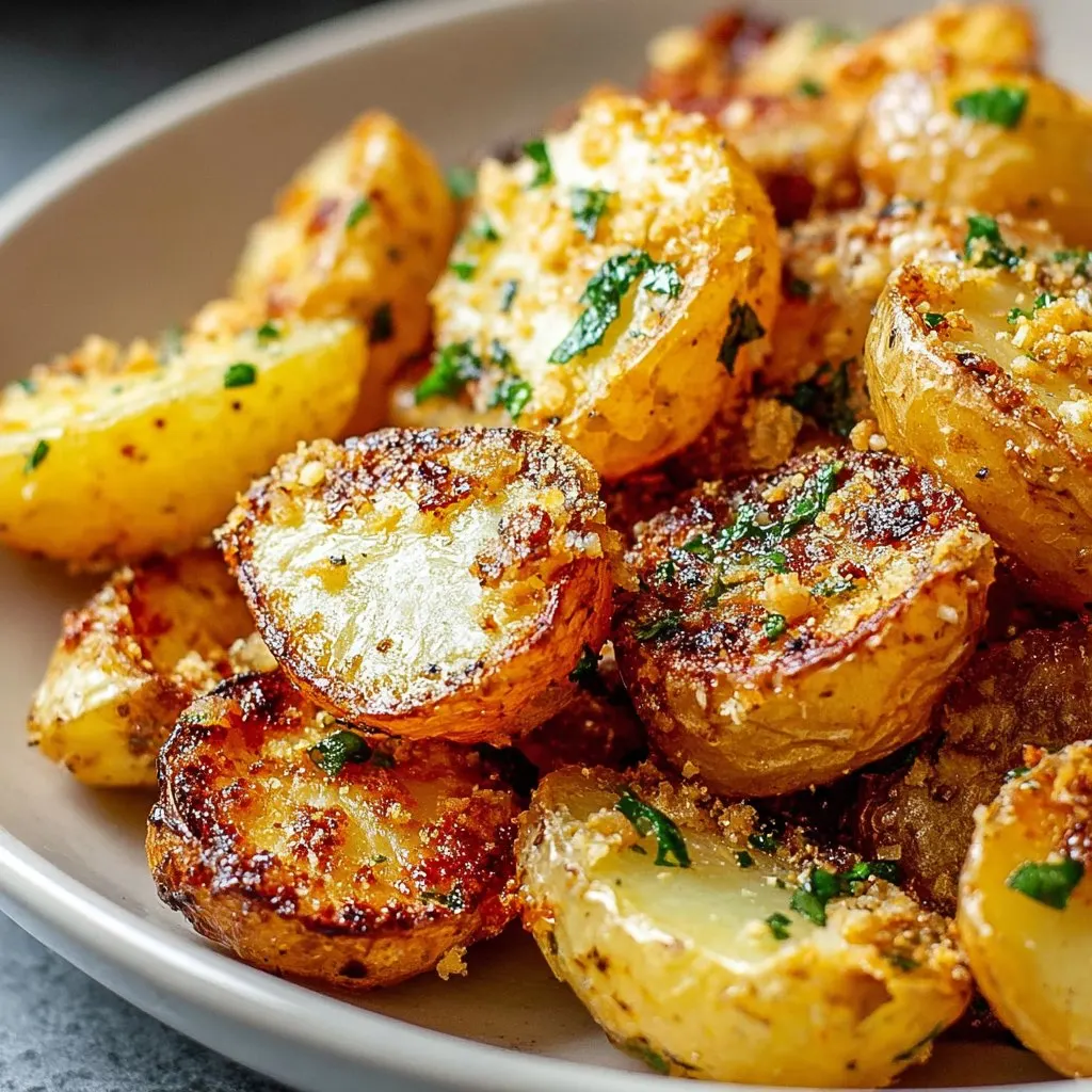 Crispy Garlic Butter Potatoes