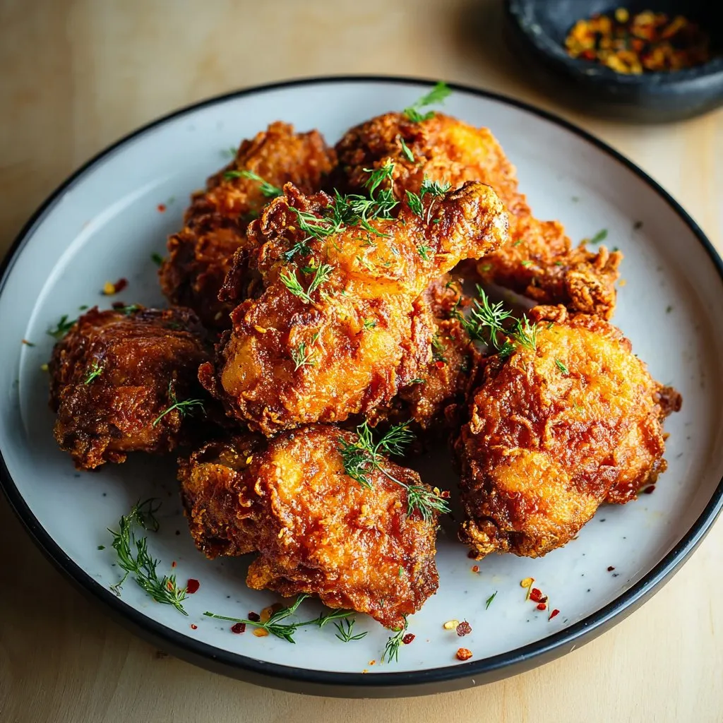 Crispy Spicy Buttermilk Fried Chicken