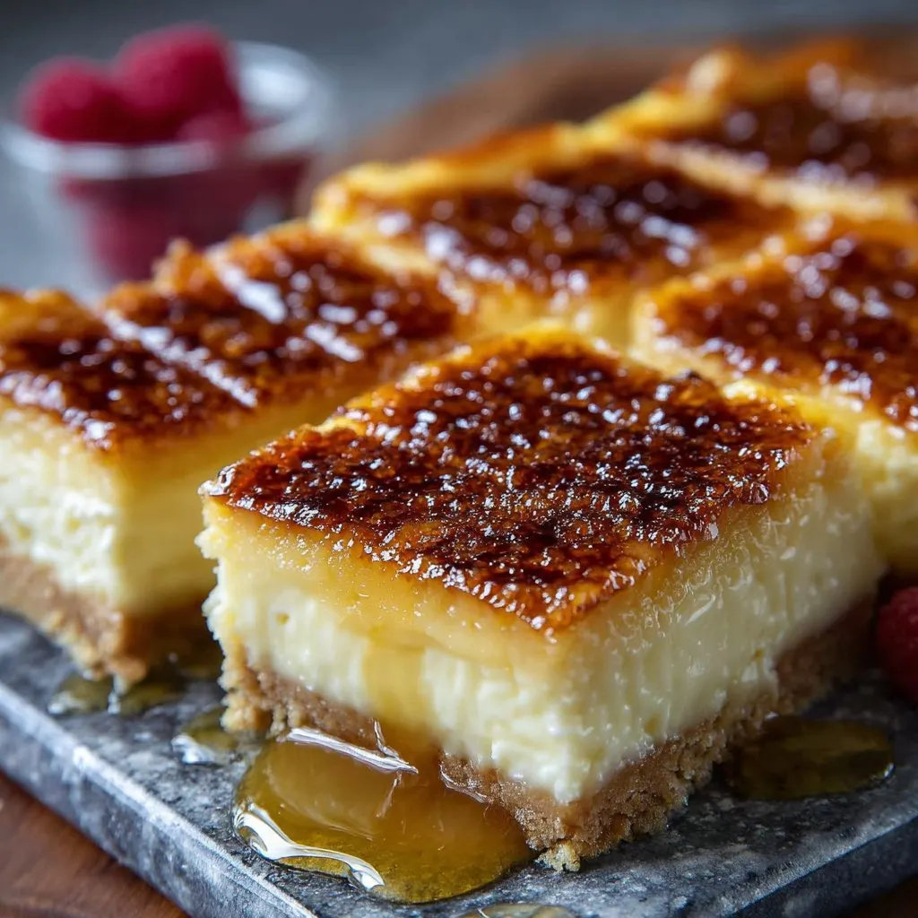 Crème Brûlée Cheesecake Bars