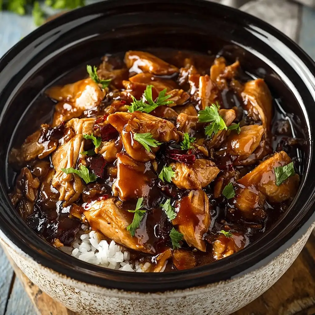 Crock Pot Bourbon Chicken Recipe