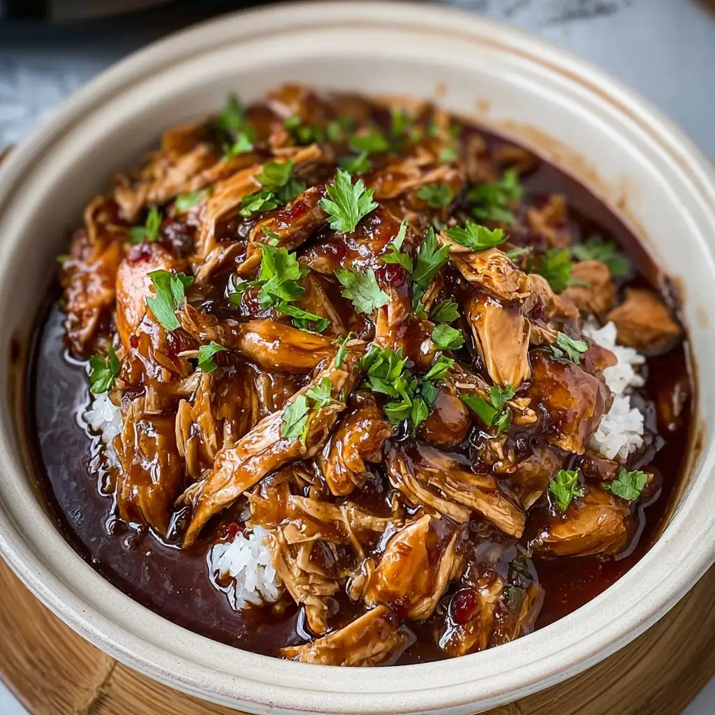 Crock Pot Bourbon Chicken