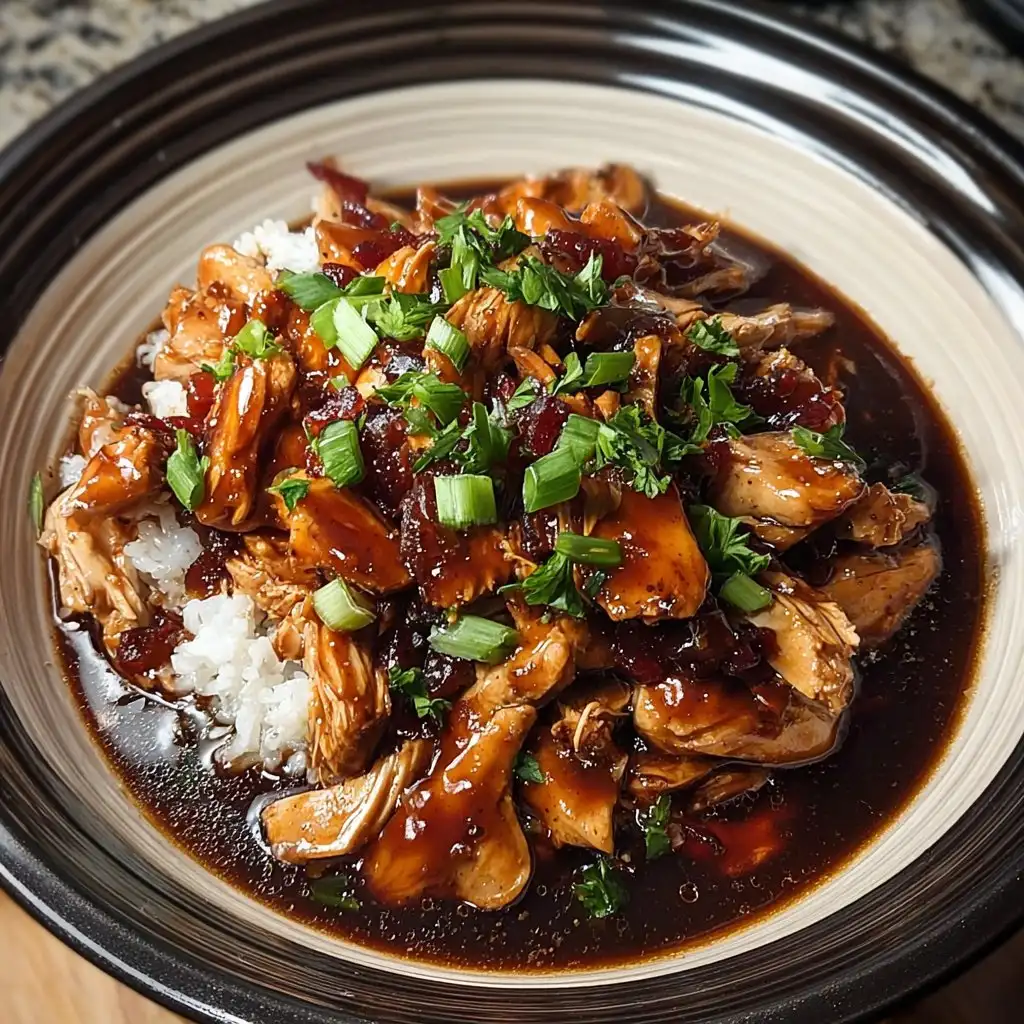 Crock Pot Bourbon Chicken