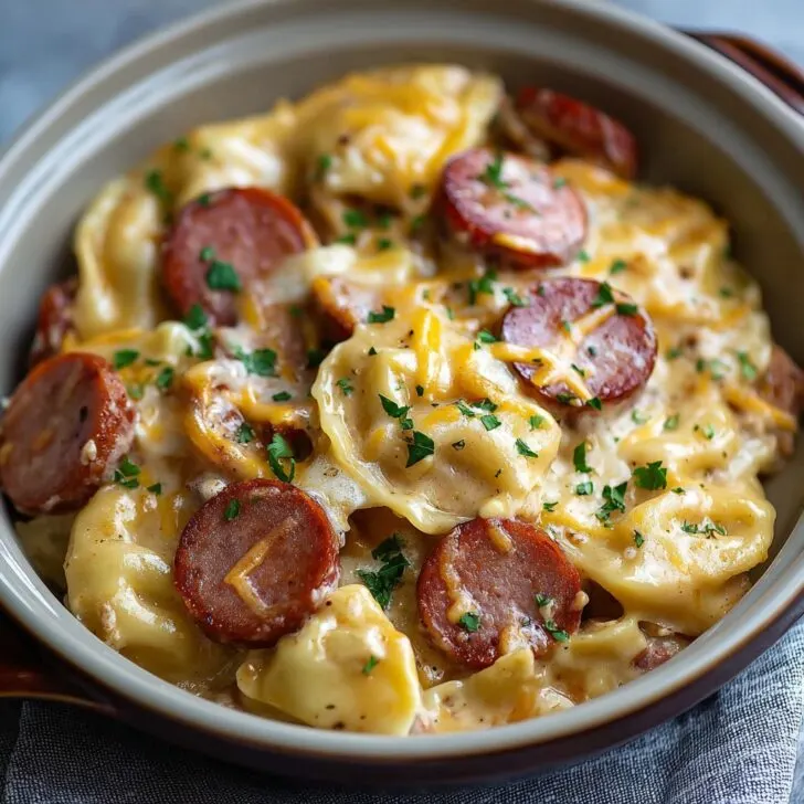 Crock pot Pierogi Casserole with Kielbasa Recipe