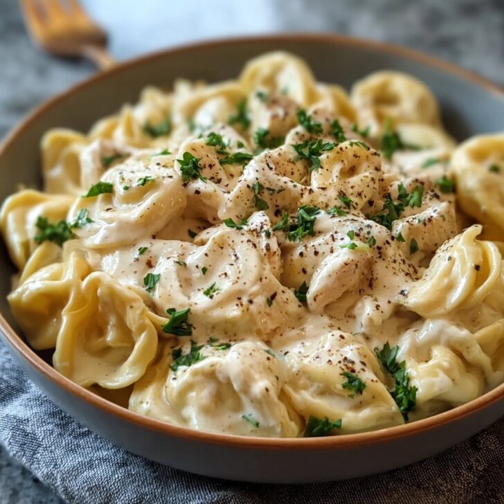 Crockpot Chicken Alfredo Tortellini Recipe