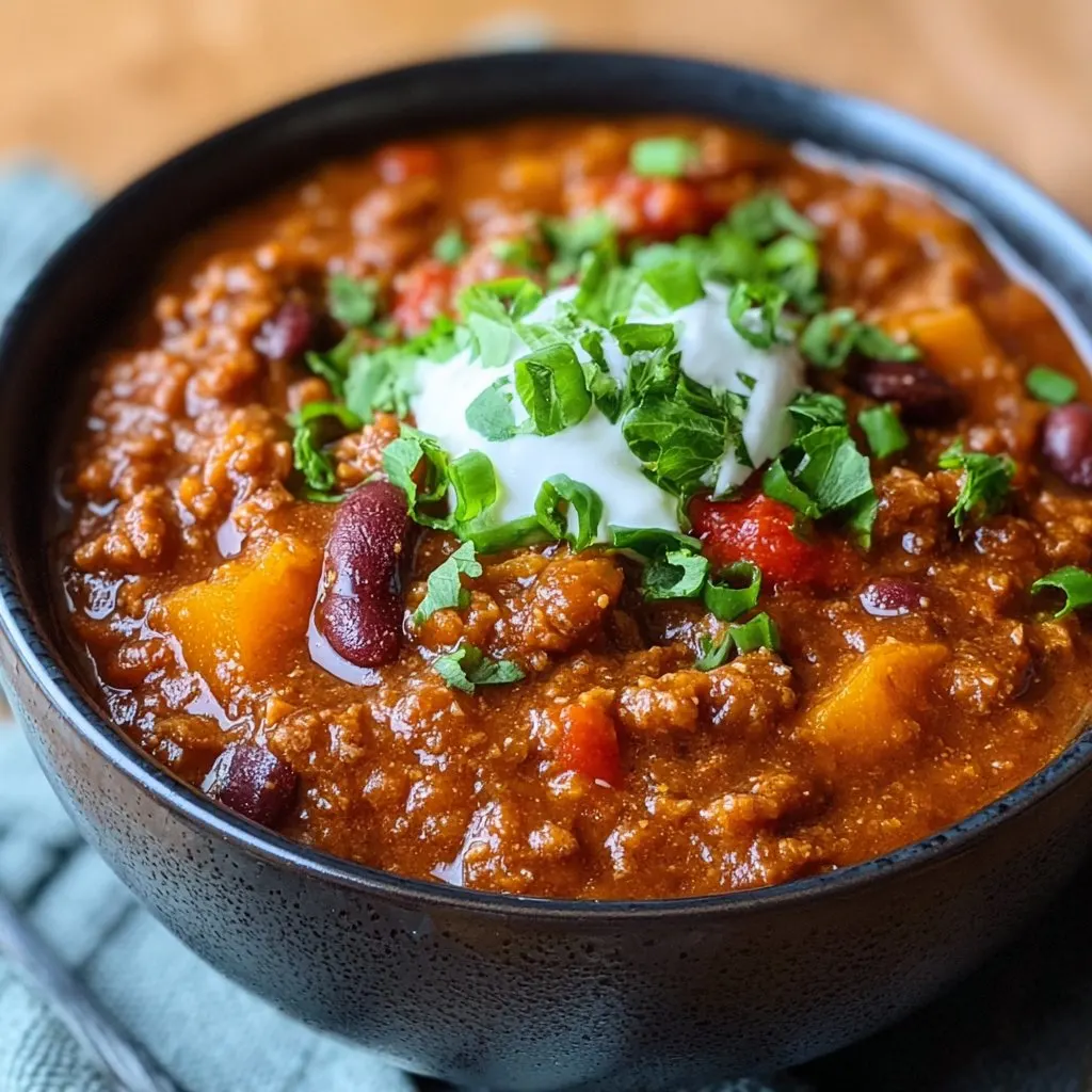 Crockpot Pumpkin Chili
