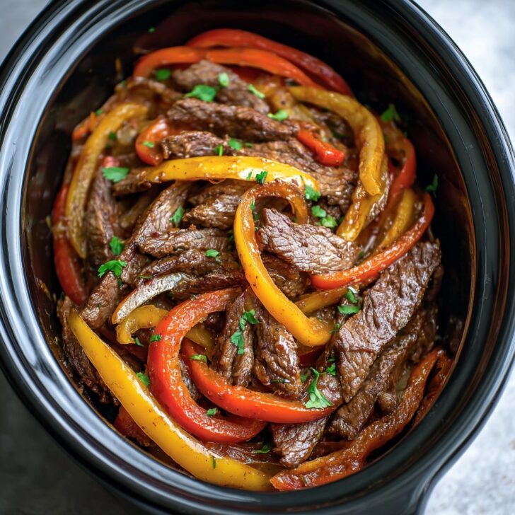 Crockpot Steak Fajitas