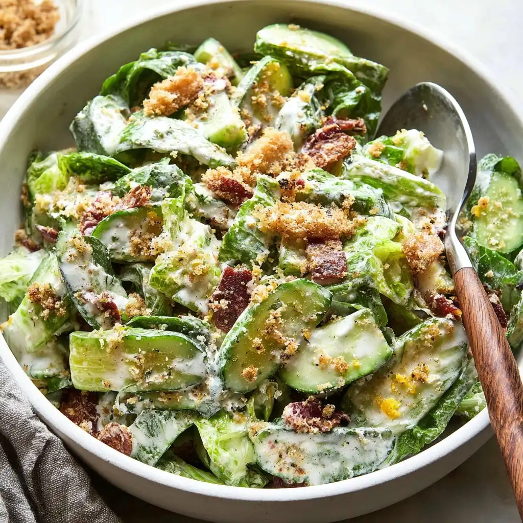 Cucumber Caesar Salad