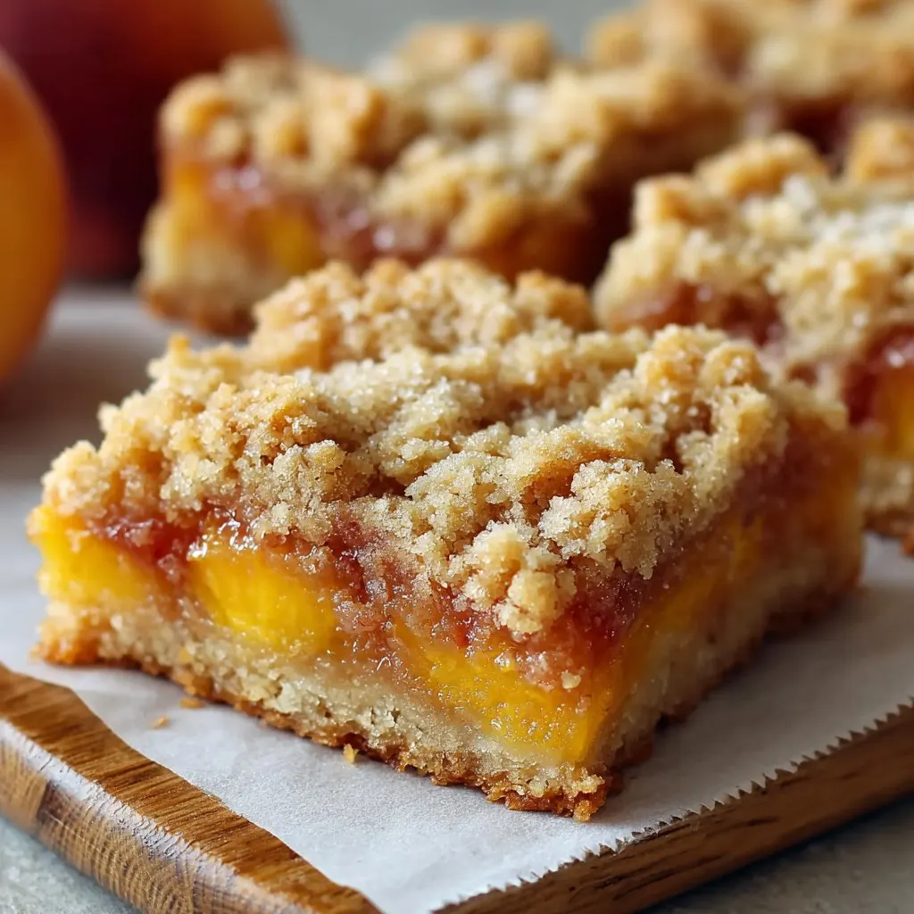 Delicious Summer Peach Bars