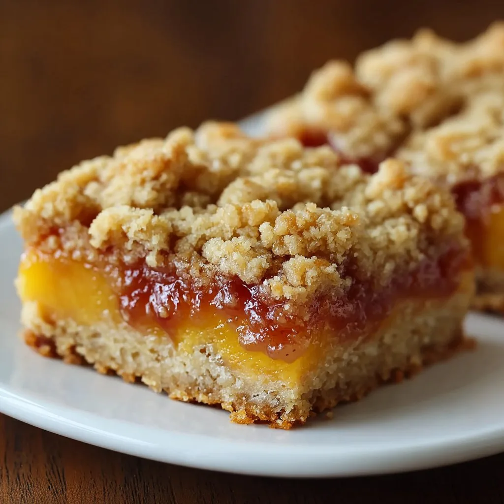 Delicious Summer Peach Bars