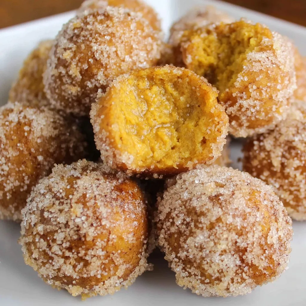 Easy Bisquick Pumpkin Donut Holes