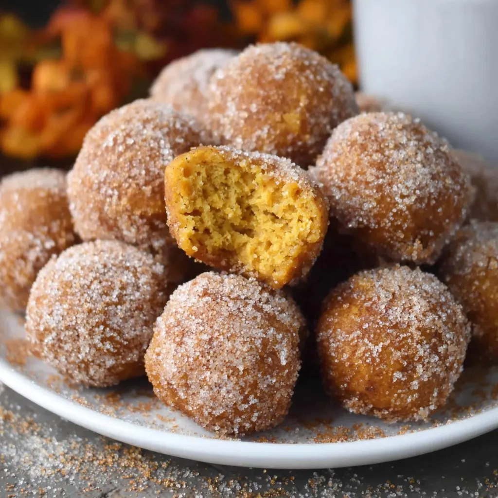 Easy Bisquick Pumpkin Donut Holes