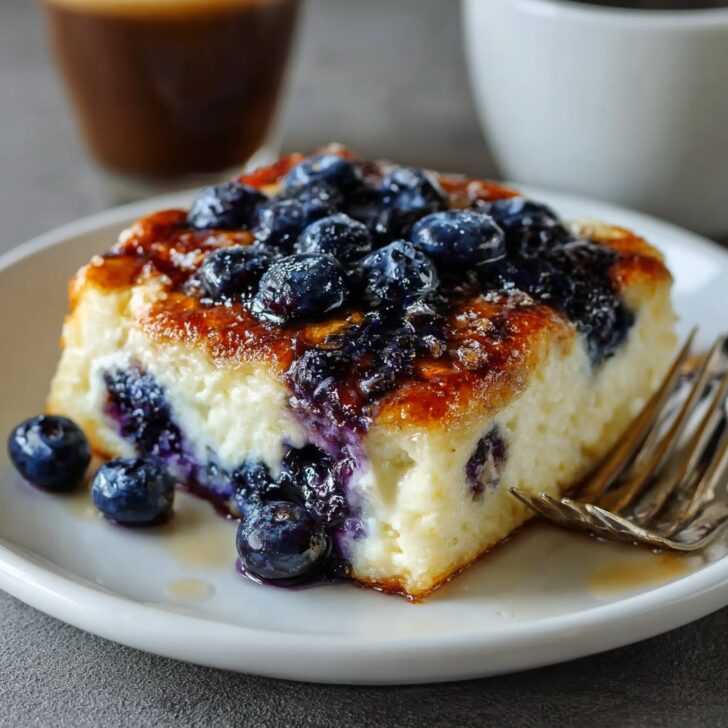 Easy Blueberry Cottage Cheese Breakfast Bake
