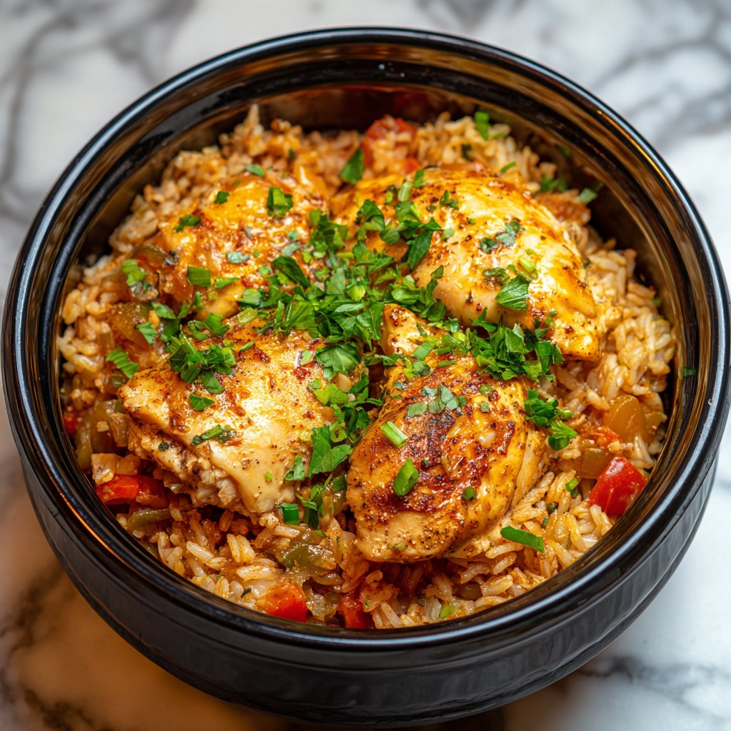 Easy Dump and Go Crockpot Cajun Chicken and Rice Dinner