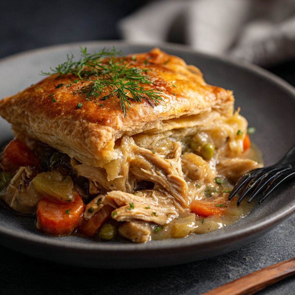 Easy Slow Cooker Chicken Pot Pie