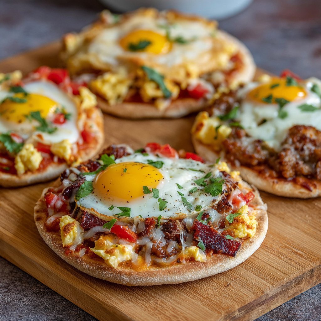 English Muffin Breakfast Pizza