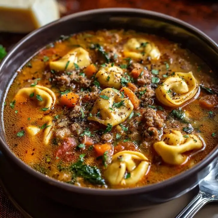 Fall Tortellini Soup with Sausage