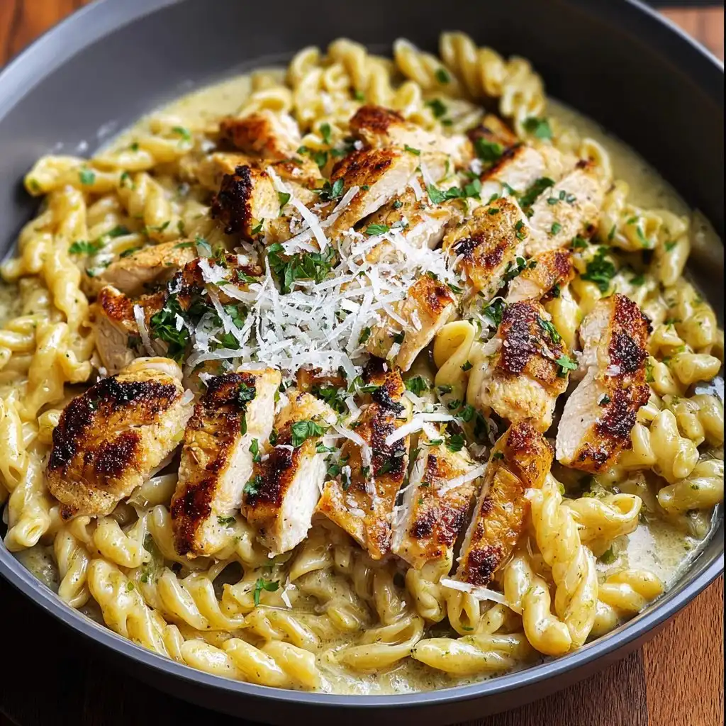 Garlic Parmesan Chicken Pasta