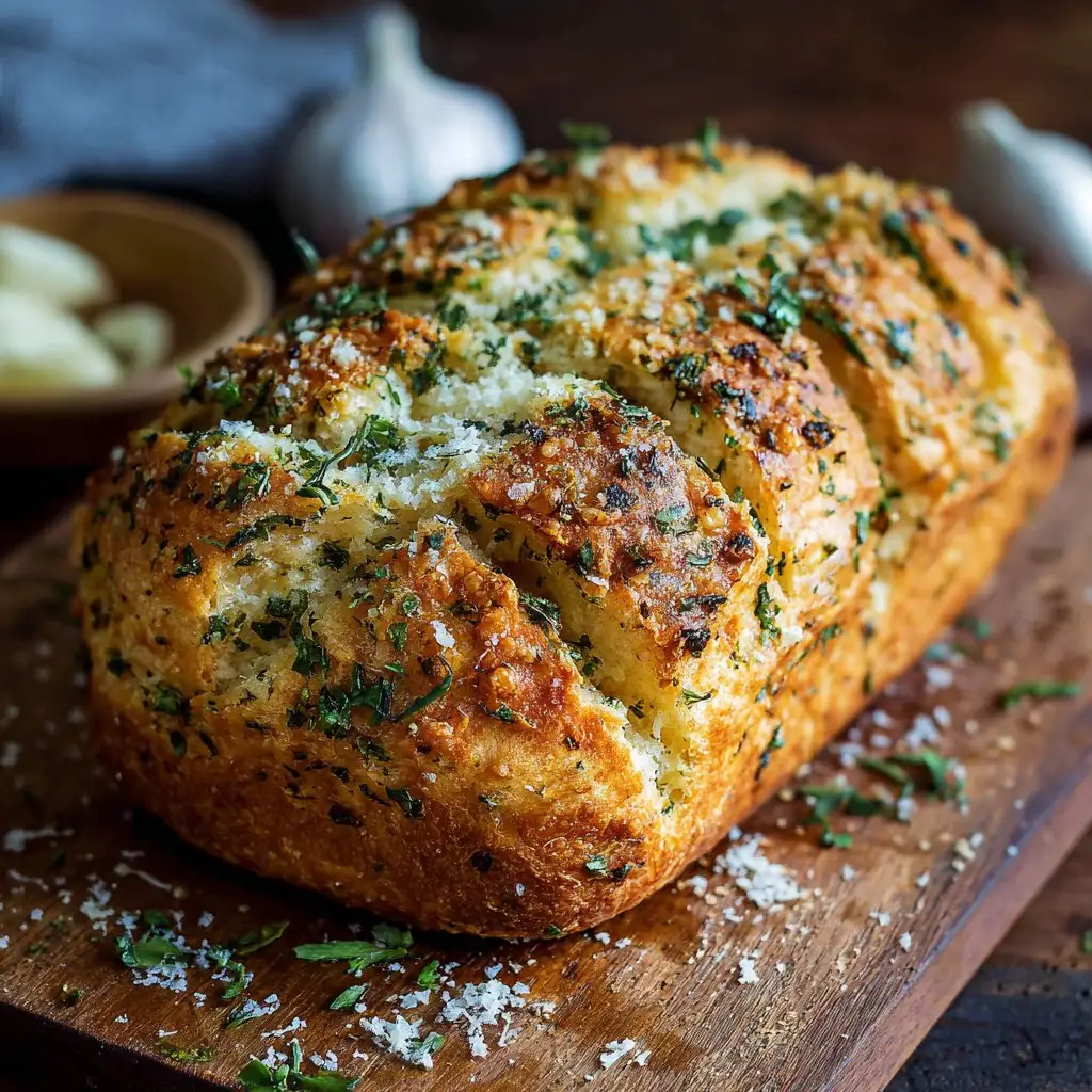 Garlic Parmesan Herb Bread 1 Garlic Parmesan Herb Bread
