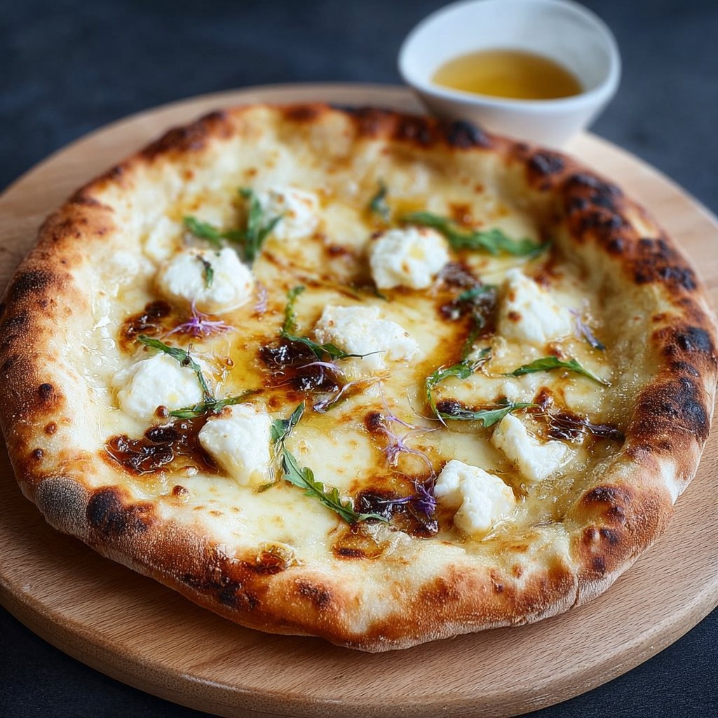 Goat Cheese and Honey Pizza