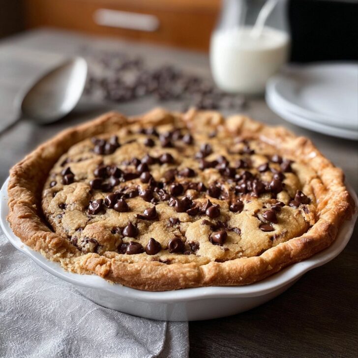Grandma Chocolate chip cookie pie