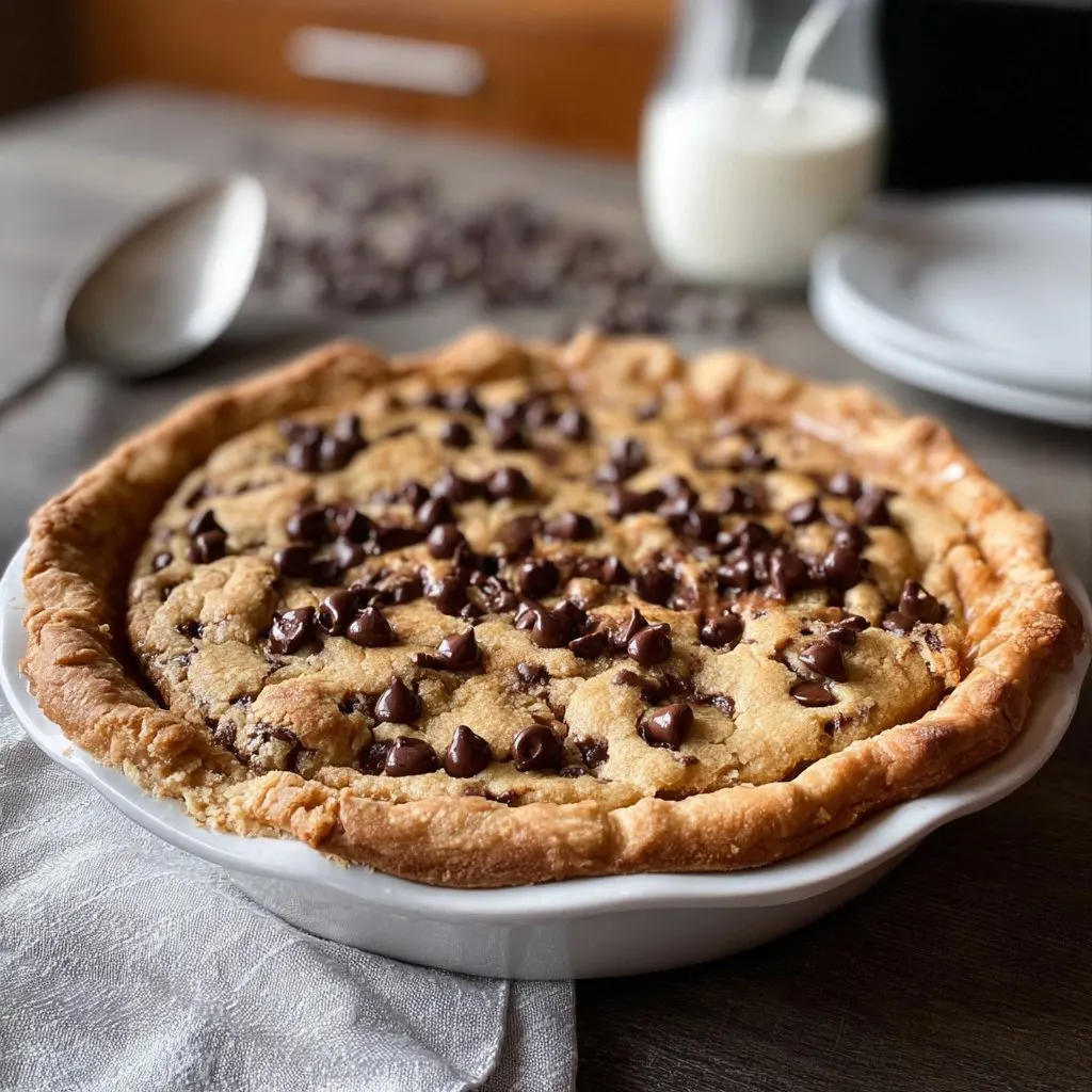 Grandma Chocolate Chip Cookie Pie