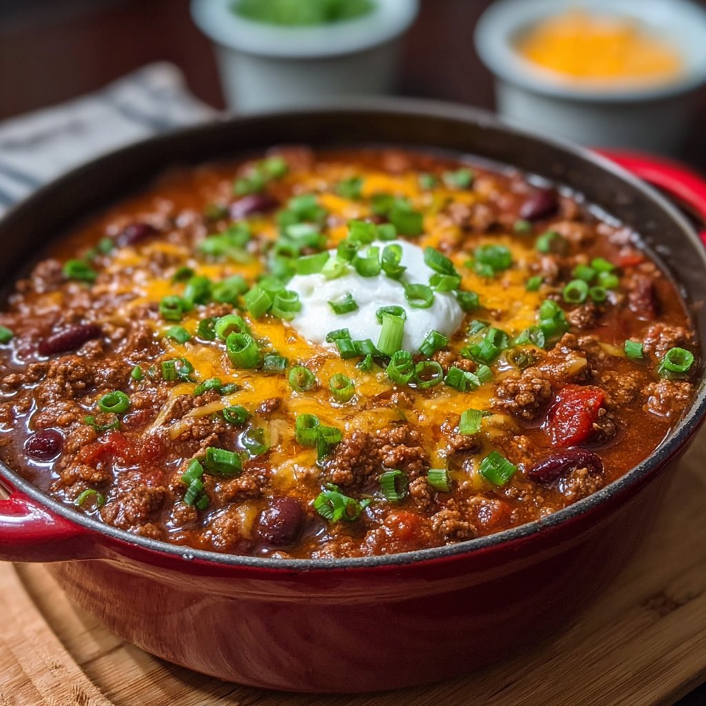 Ground Beef Stovetop Chili