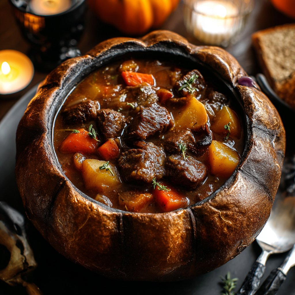Halloween Witch’s Cauldron Beef Stew