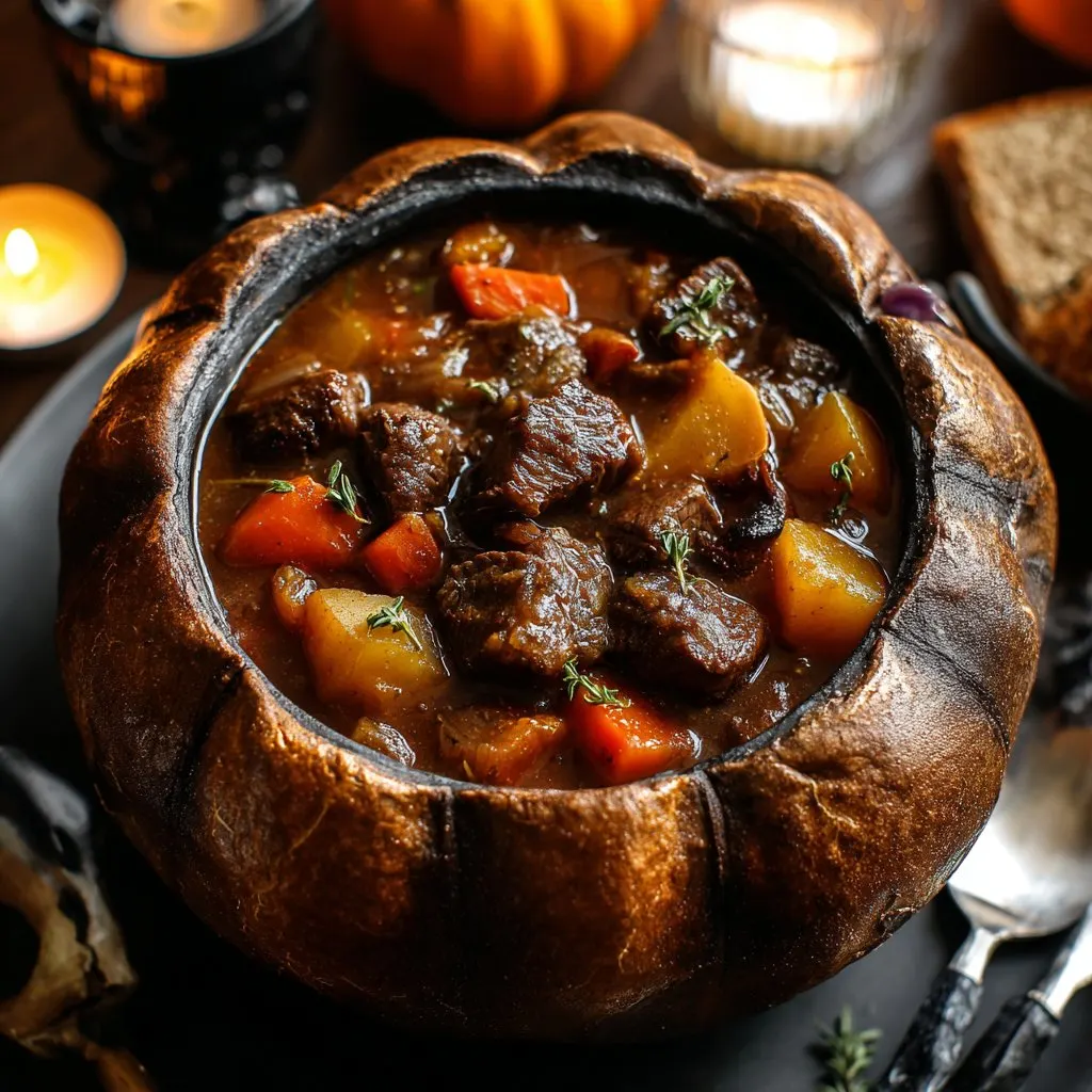 Halloween Witch’s Cauldron Beef Stew