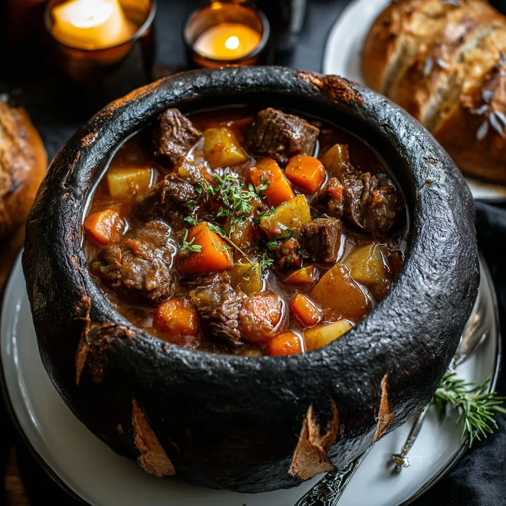 Halloween Witch’s Cauldron Beef Stew